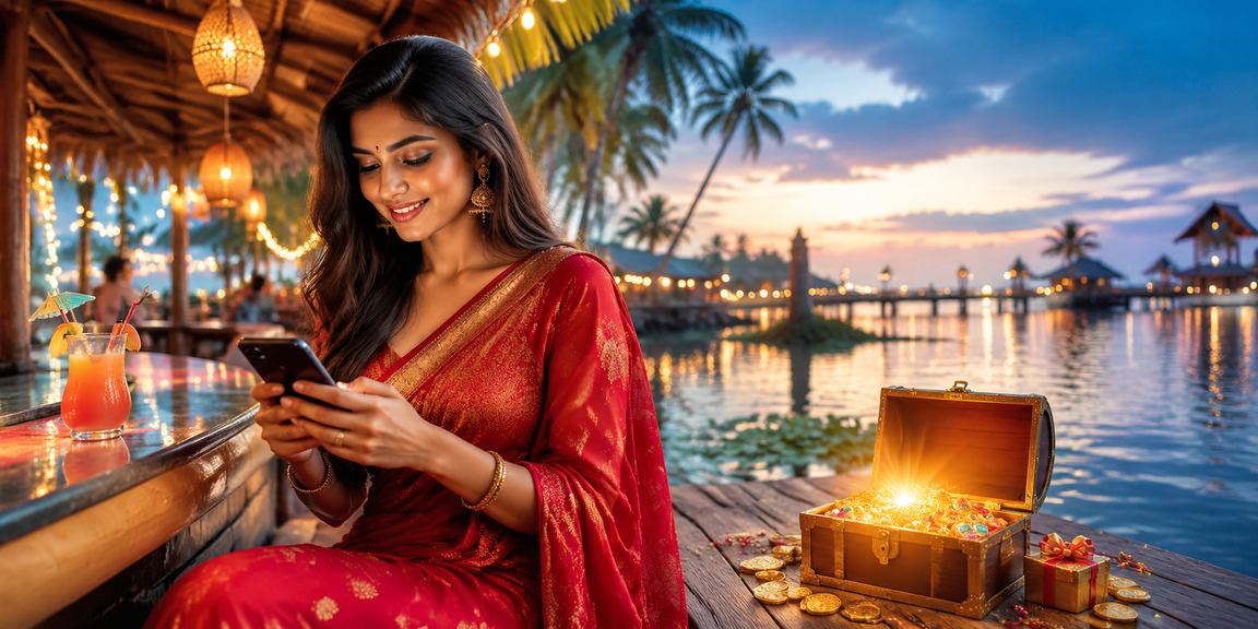 রংপুরে শাড়ি পরিহিত নারী মোবাইল ক্যাসিনো বোনাস ব্যবহার করছেন